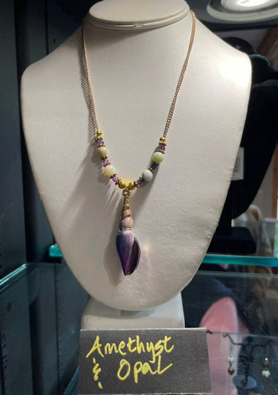 Amethyst and Opal Necklace