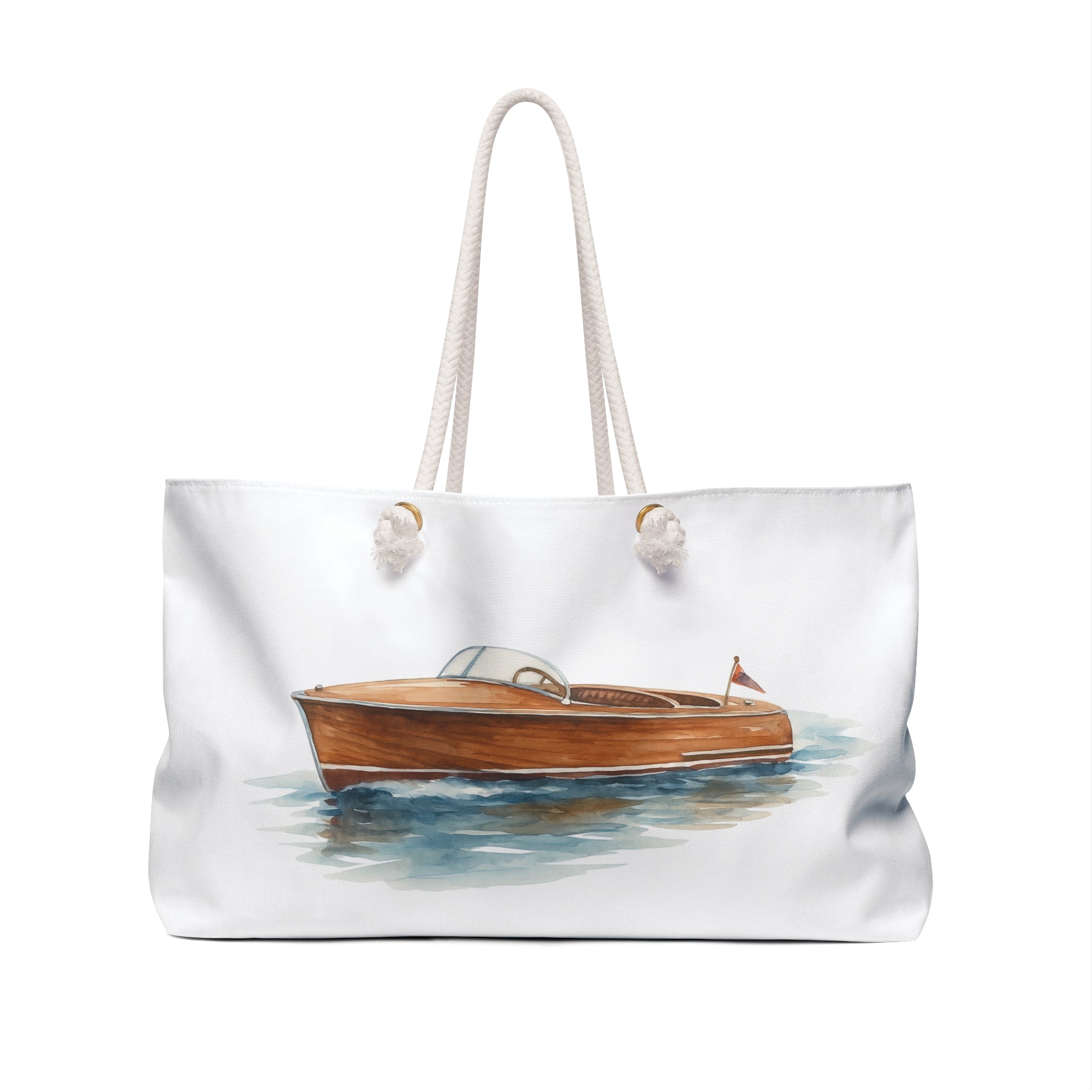 Weekender Bag - Chris-Craft Watercolor Art Design by Printify