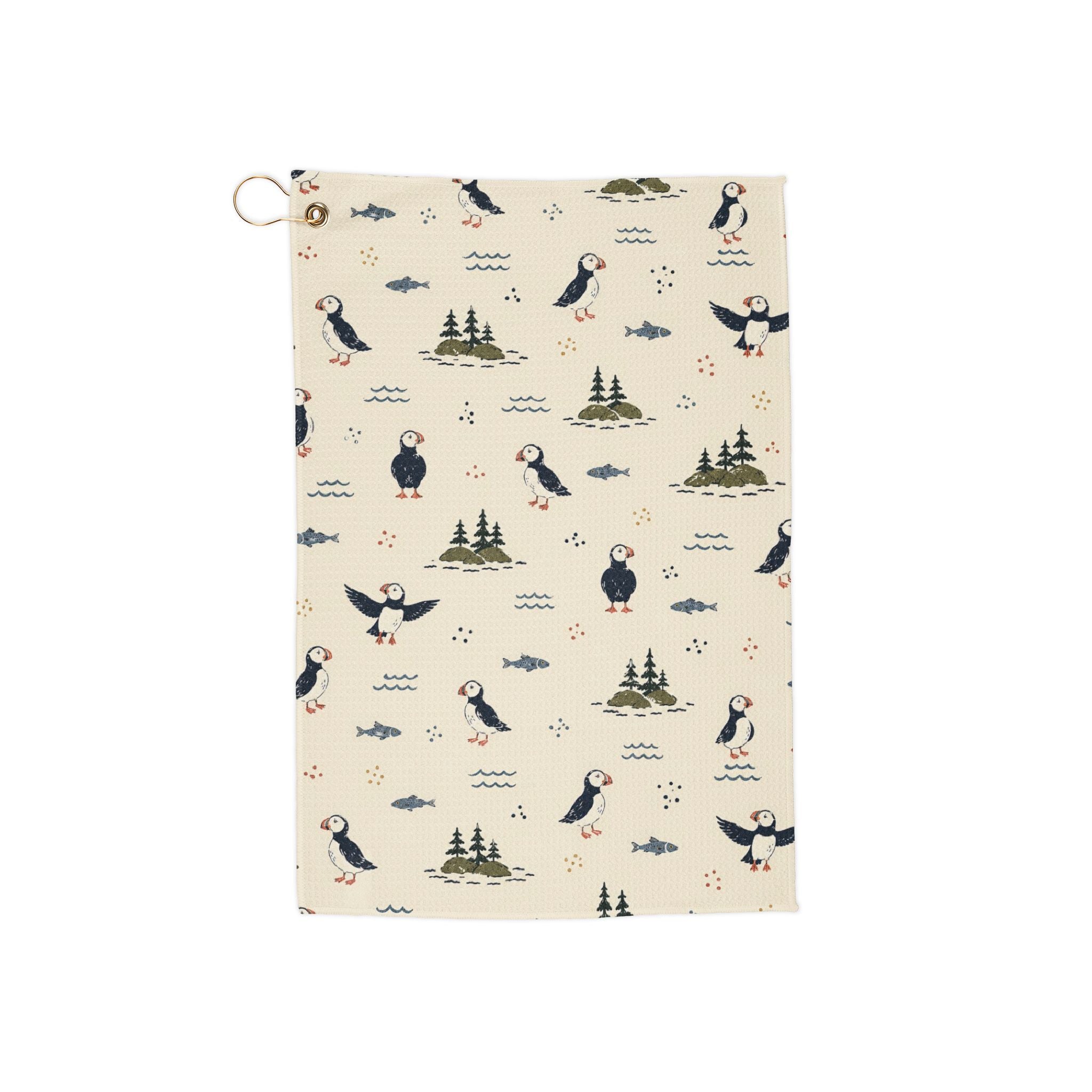 Puffinn Maine Golf Towel — Coastal Puffin Design