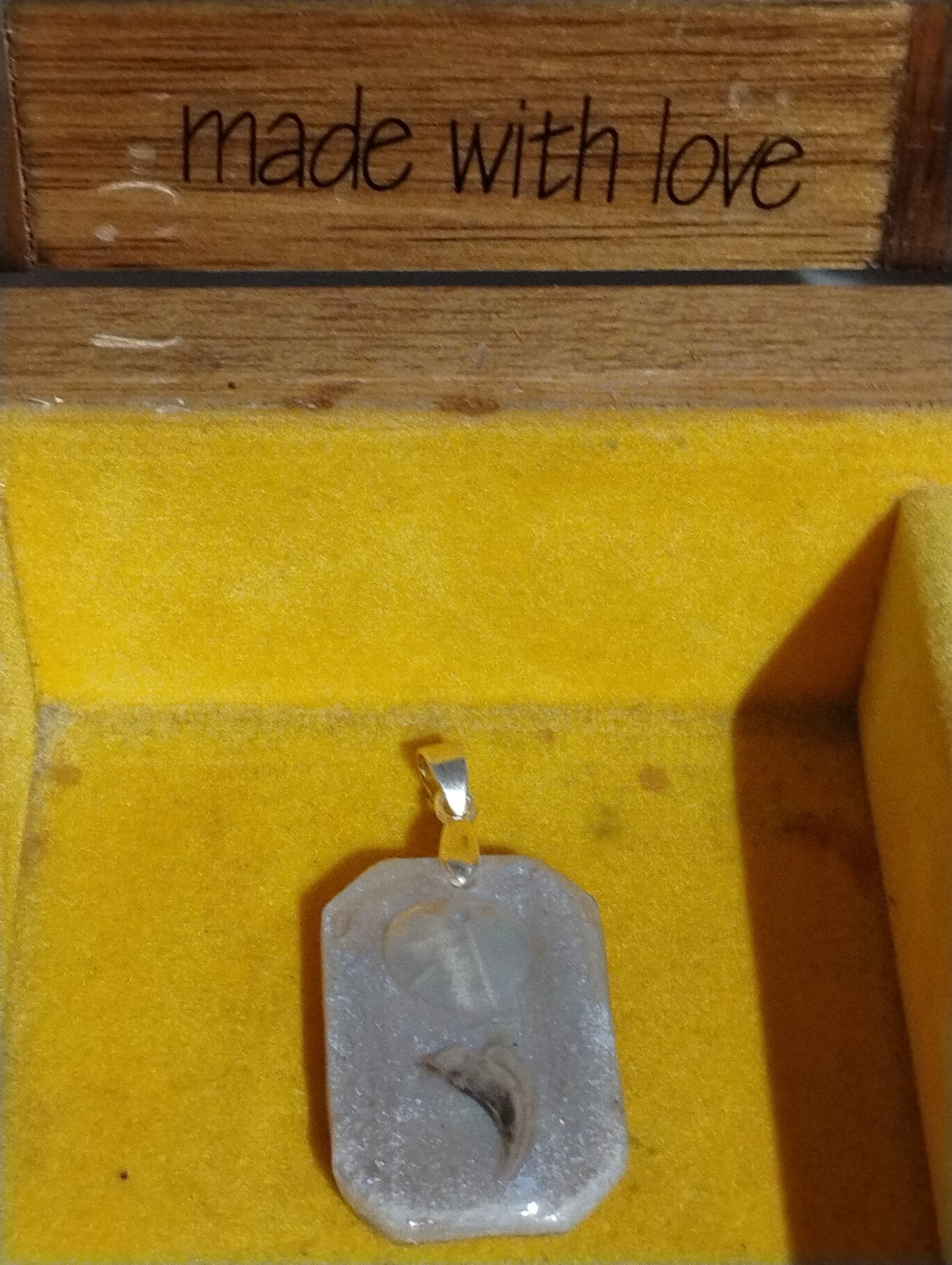 Faceted Rectangle Flower/Fern/Bead/Other Pendant