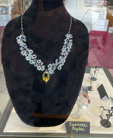 Swarovski Crystal Floral Necklace