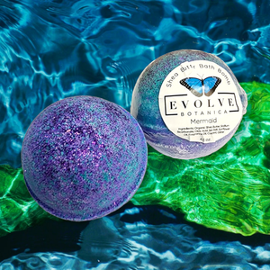 Natural Bath Bomb handmade - Mermaid by Evolve Botanica