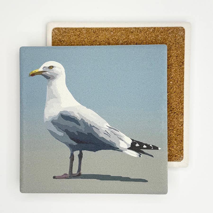 Herring Gull Absorbent Coaster