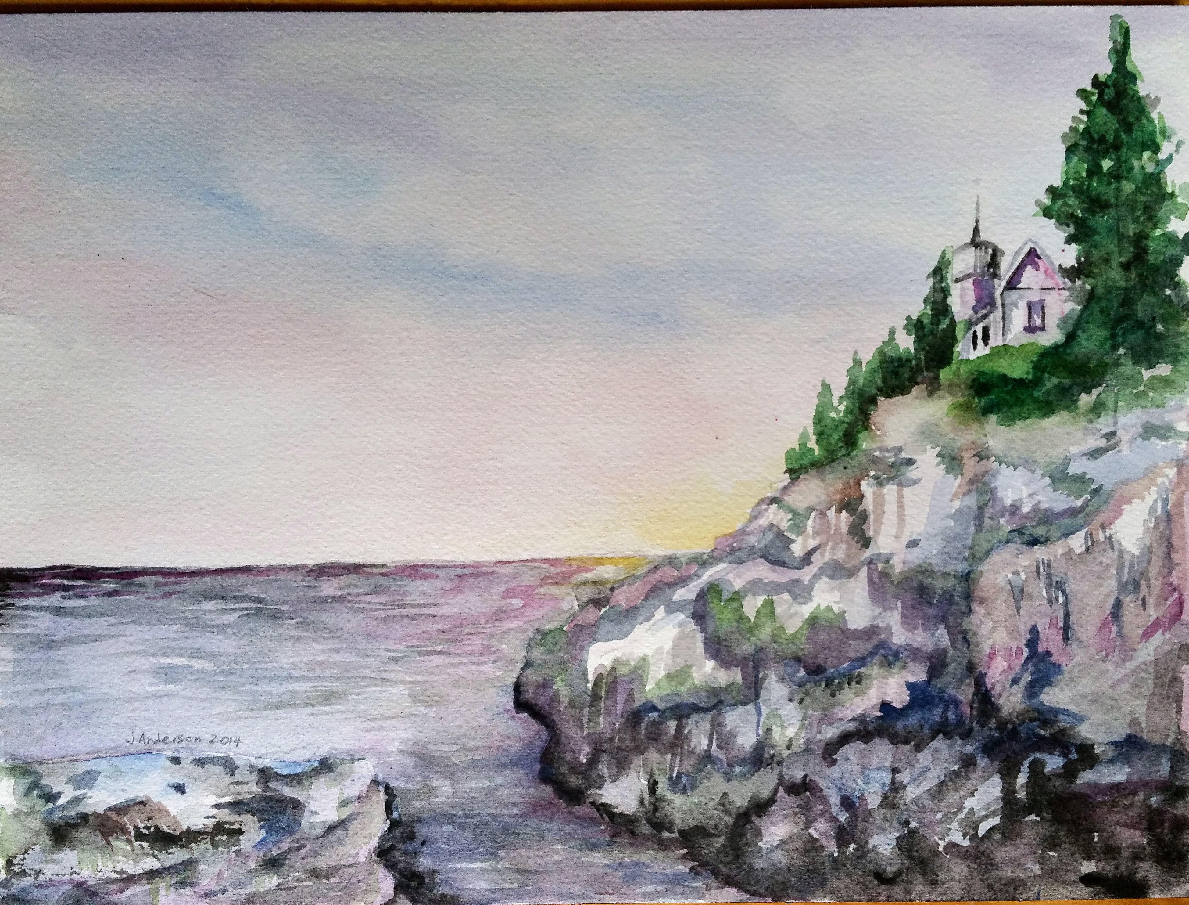 Print: Bass Harbor LightAC
