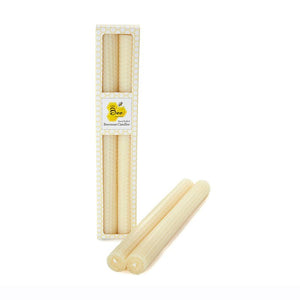 Beeswax Hand Rolled 11" Taper Candles by Little Bee of Connecticut