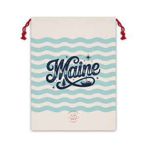 Maine Drawstring Gift Bag by Printify