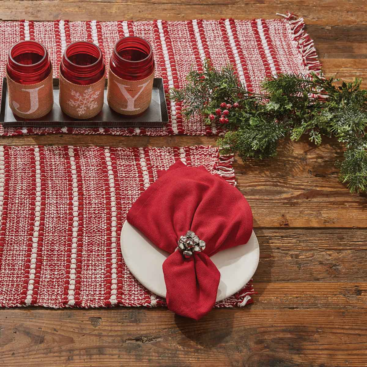 Peppermint Stripe Table Runner