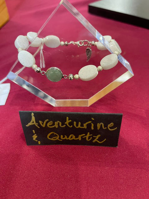 Aventurine & Quartz Bracelet