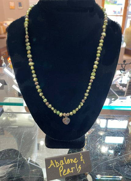 Abalone and Pearls Necklace