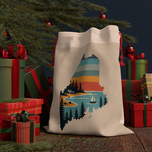 Gift Bag - Retro Maine by Printify