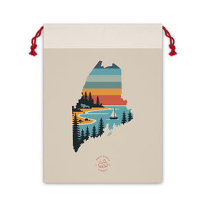 Gift Bag - Retro Maine by Printify