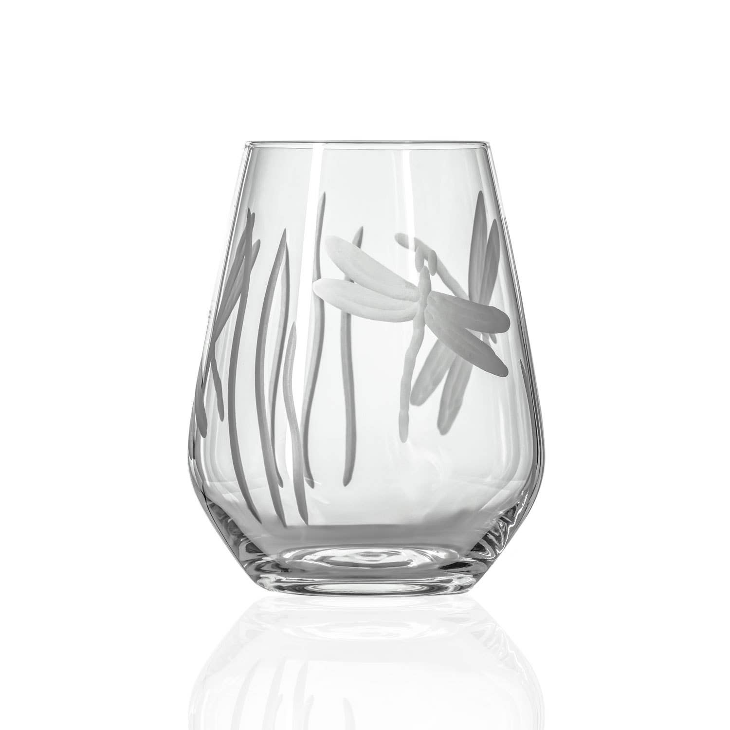 Dragonfly Stemless Wine Glass