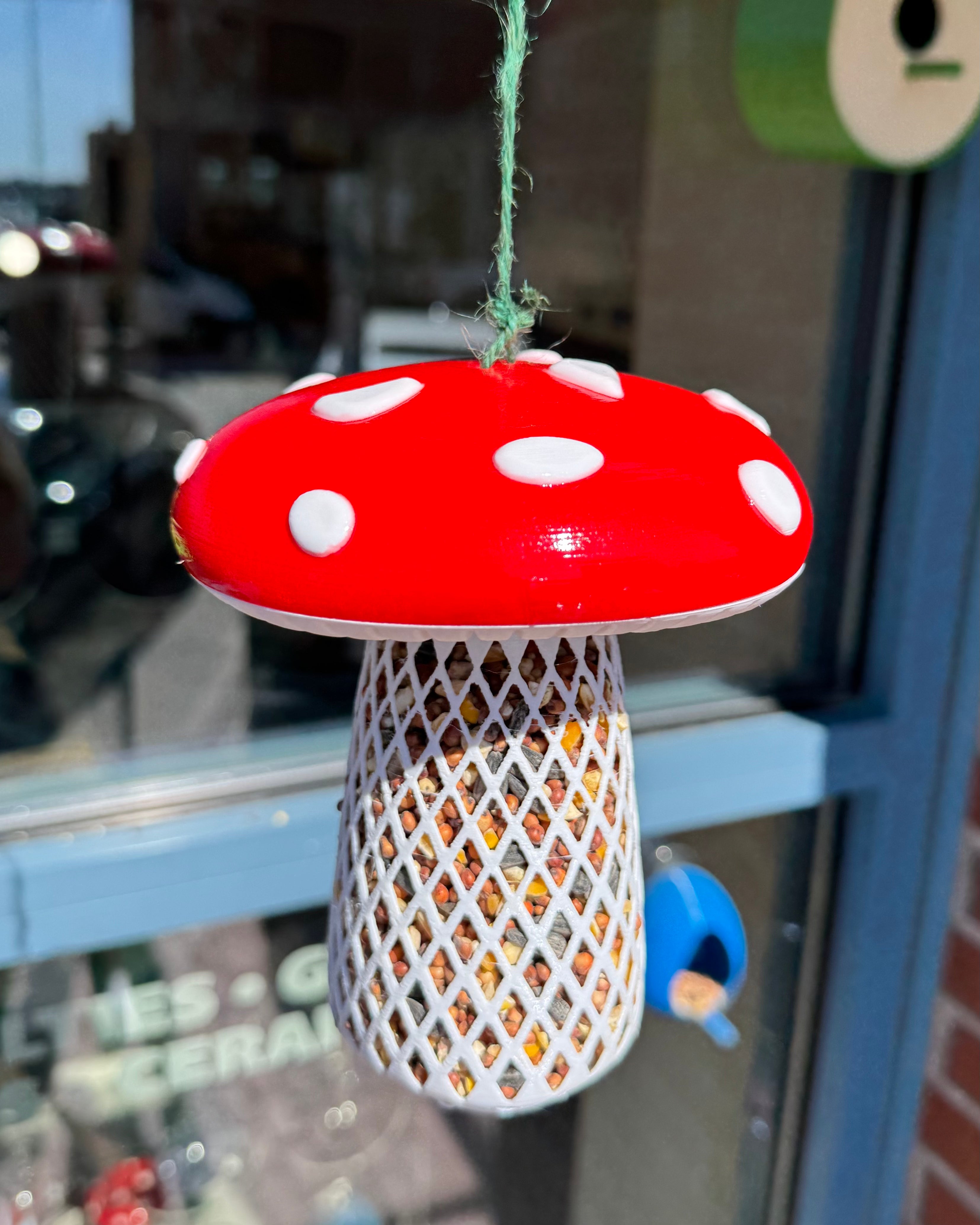 Toadstool Bird Feeder by This Rad Life