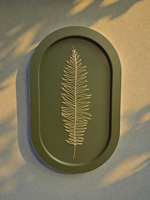 Maine Botanical Oval Wall Art Series by This Rad Life