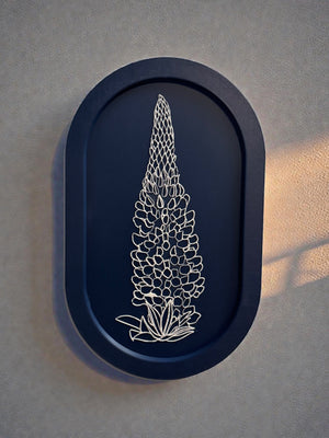 Maine Botanical Oval Wall Art Series by This Rad Life