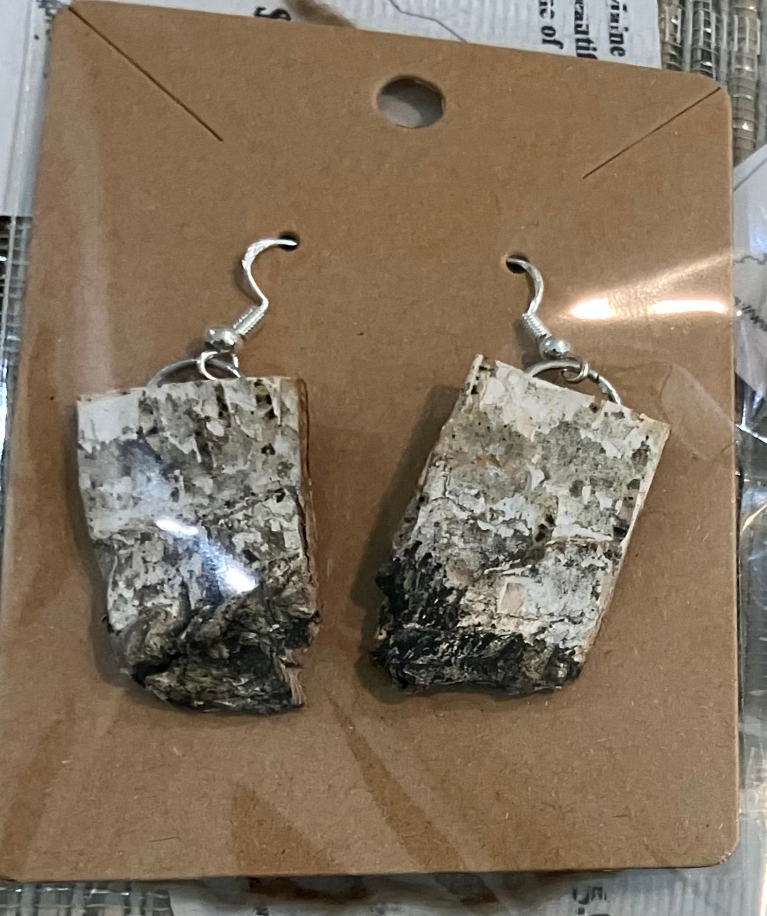 Birch earrings rectangular