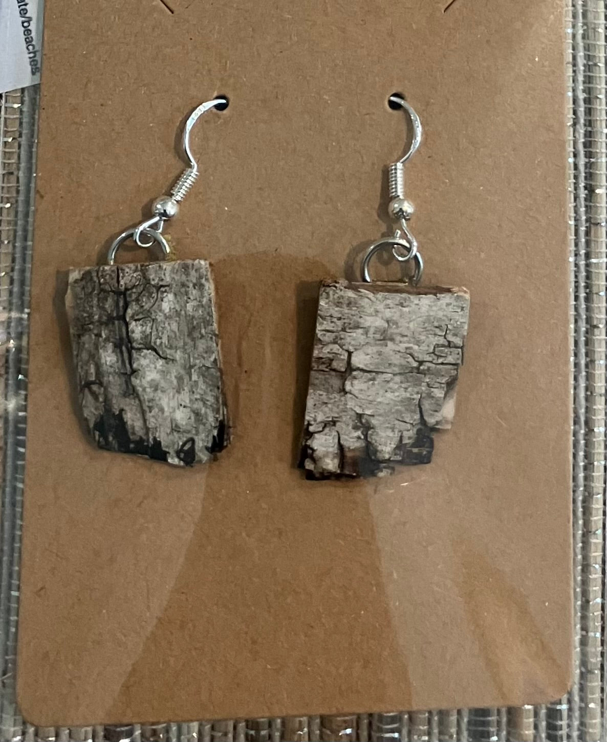 Birch earrings rectangular
