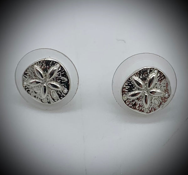 Small Sand Dollar Post Earrings