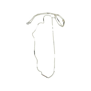 Bar Link Station Necklace by Zina Sterling Silver