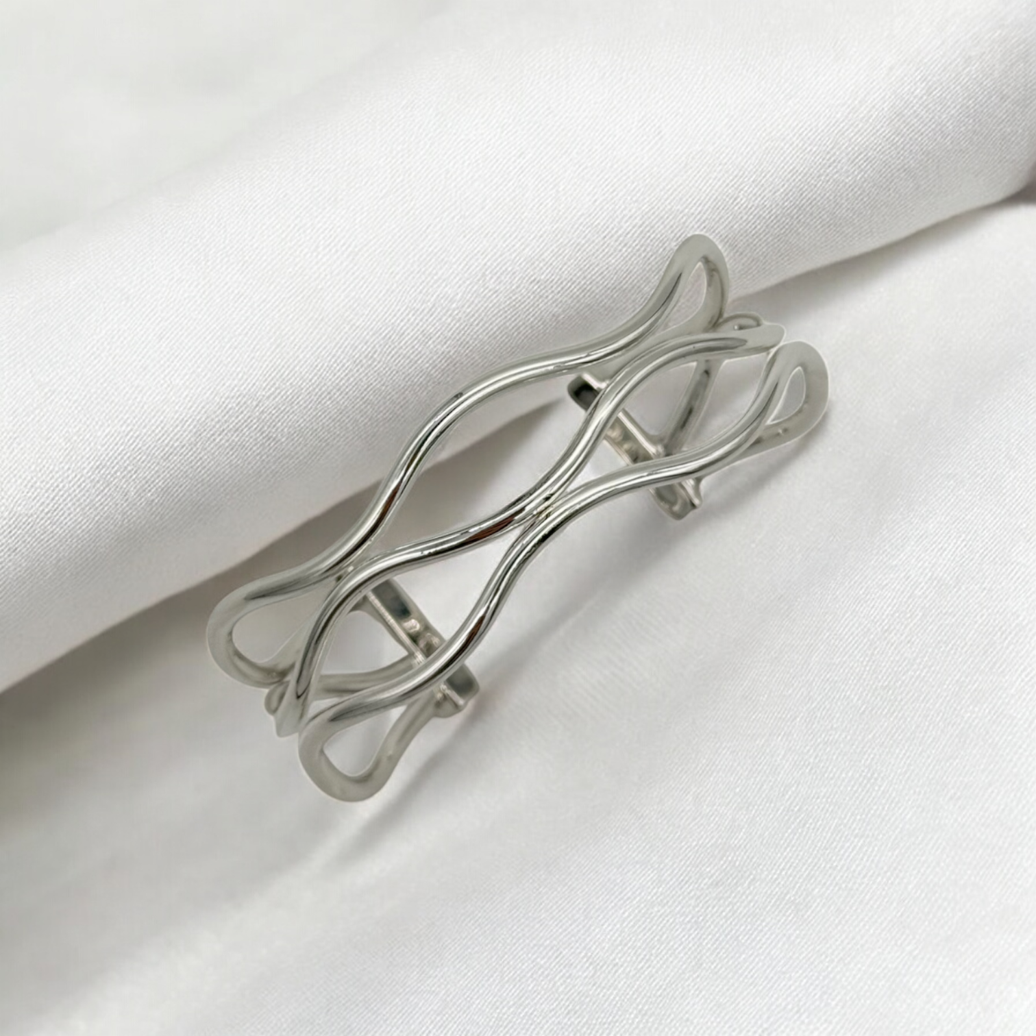 Triple Wired Cuff Bracelet S.S.