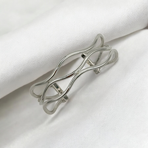 Triple Wired Cuff Bracelet S.S. by Zina Sterling Silver