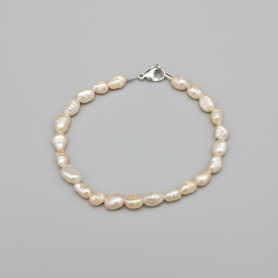 Peach Pearl Bracelet by Nance Trueworthy