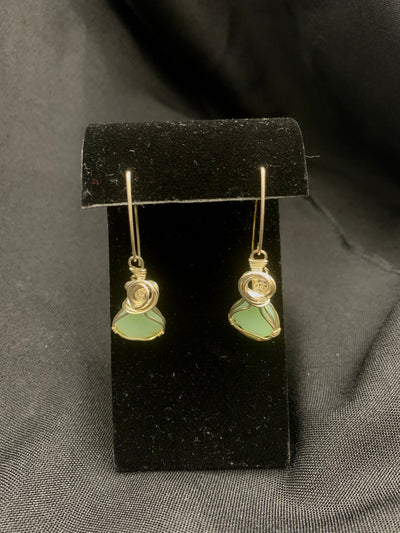 Jadeite Earrings by Colleen Flanagan-Ormsby
