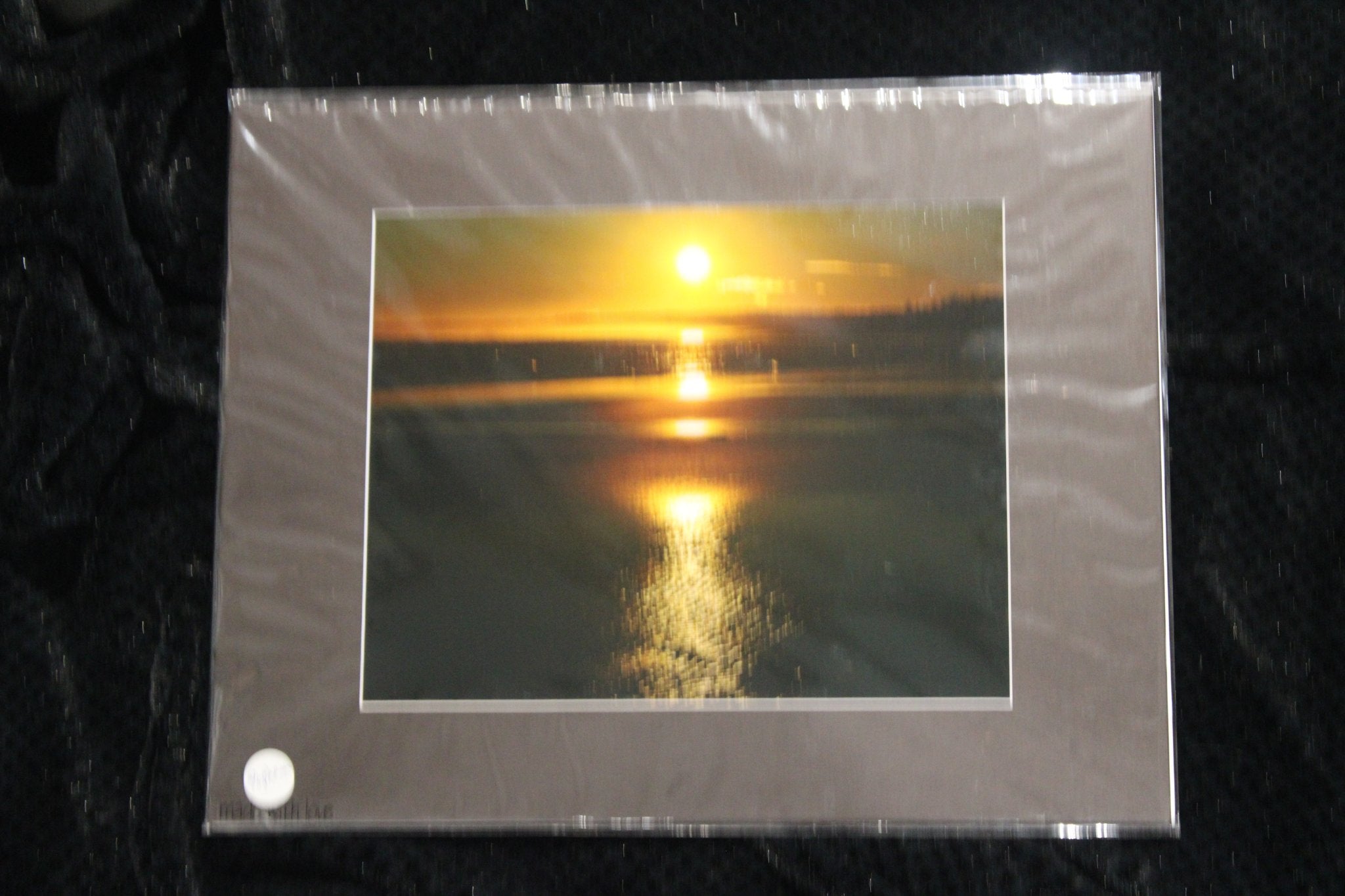 Popham Sunset Reflection 8x10"