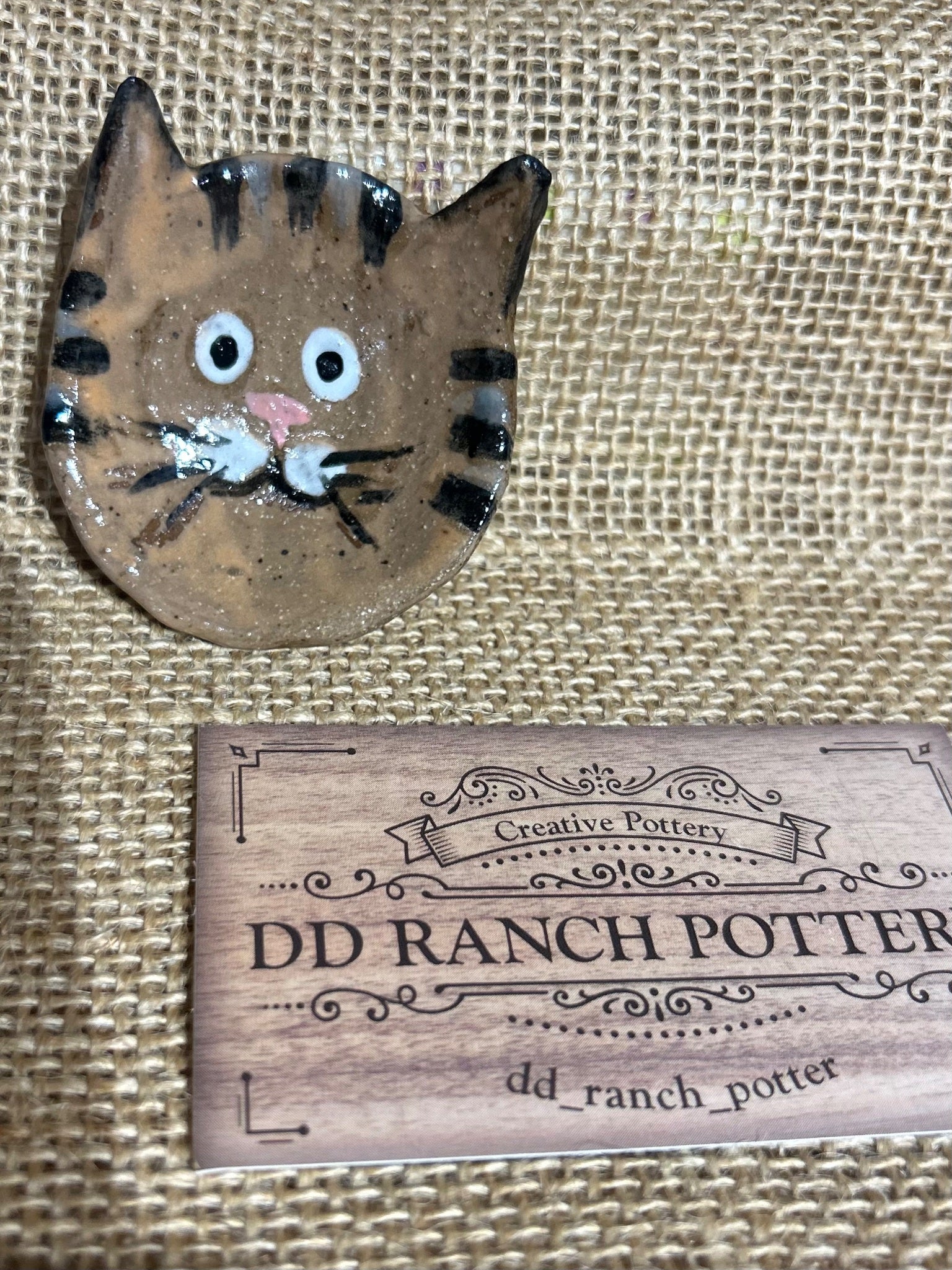 Trinket holder cat / spoon rest 1