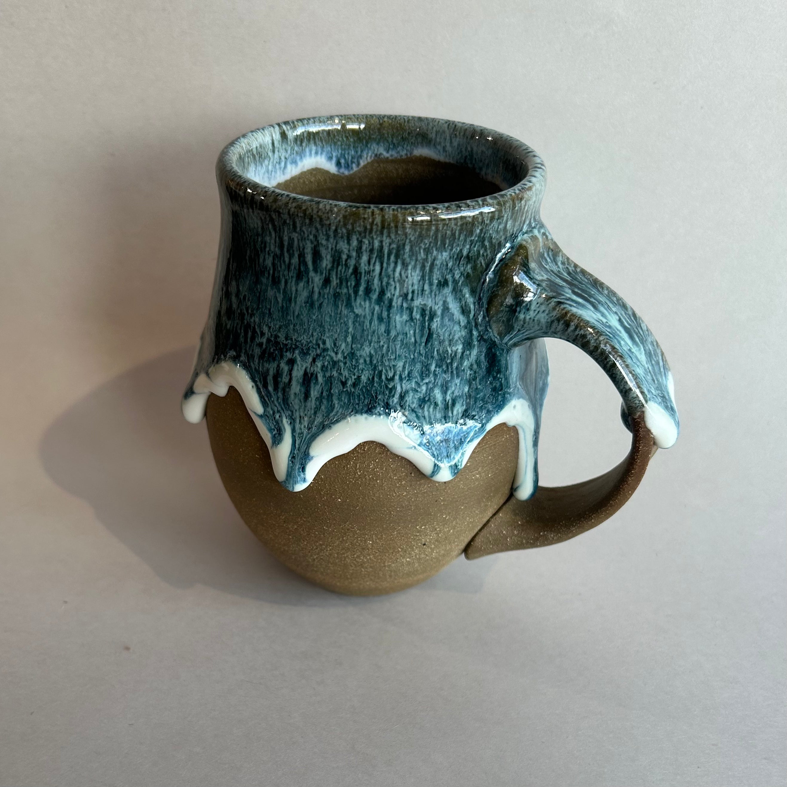 Blue Green Drip Mug