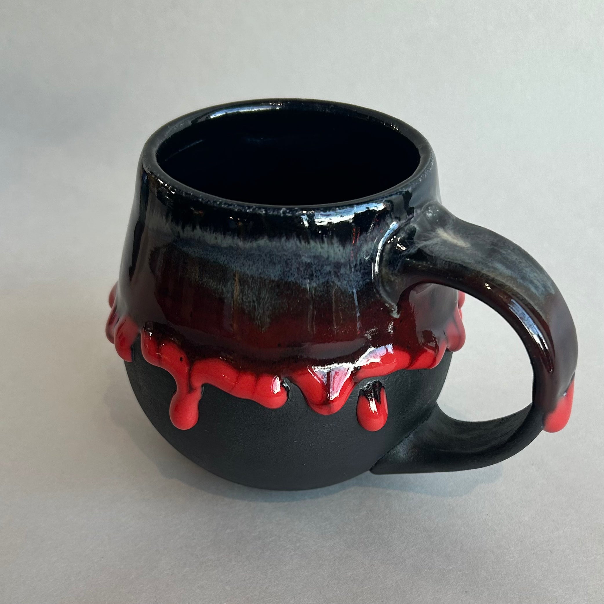 Black Red Red Drip Mug