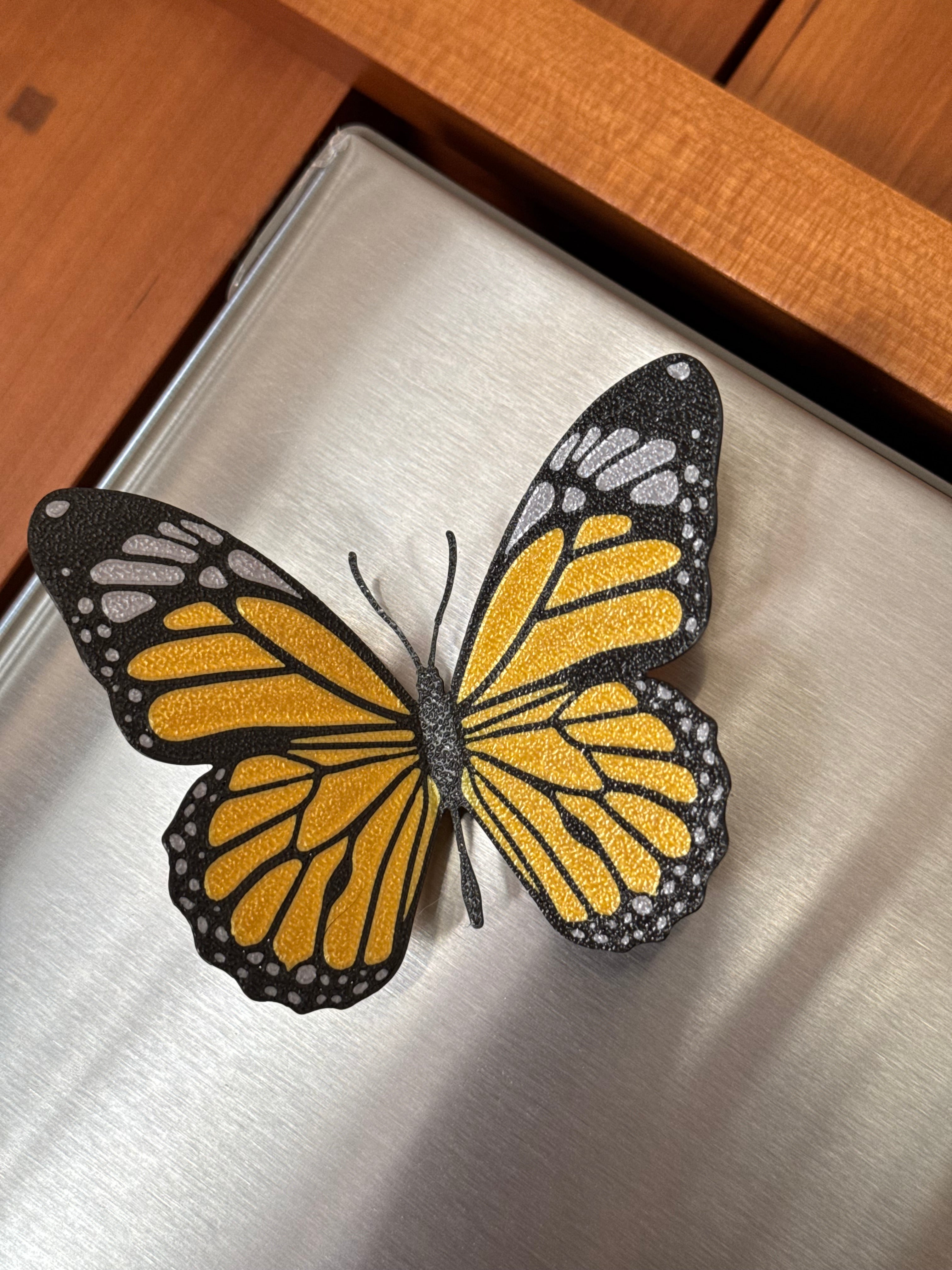 Butterfly Magnet 3″ × 3″