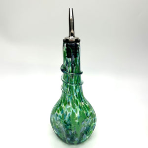 Square Glass Oil Bottle by Glass Rocks