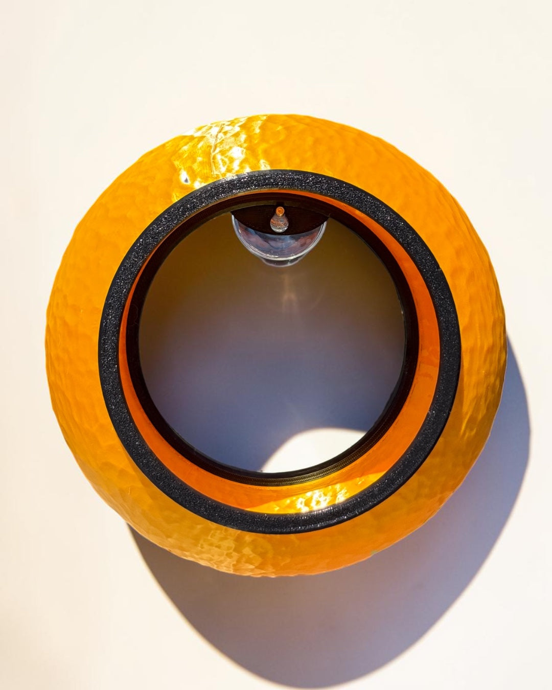 Hammered Round Bird Feeder