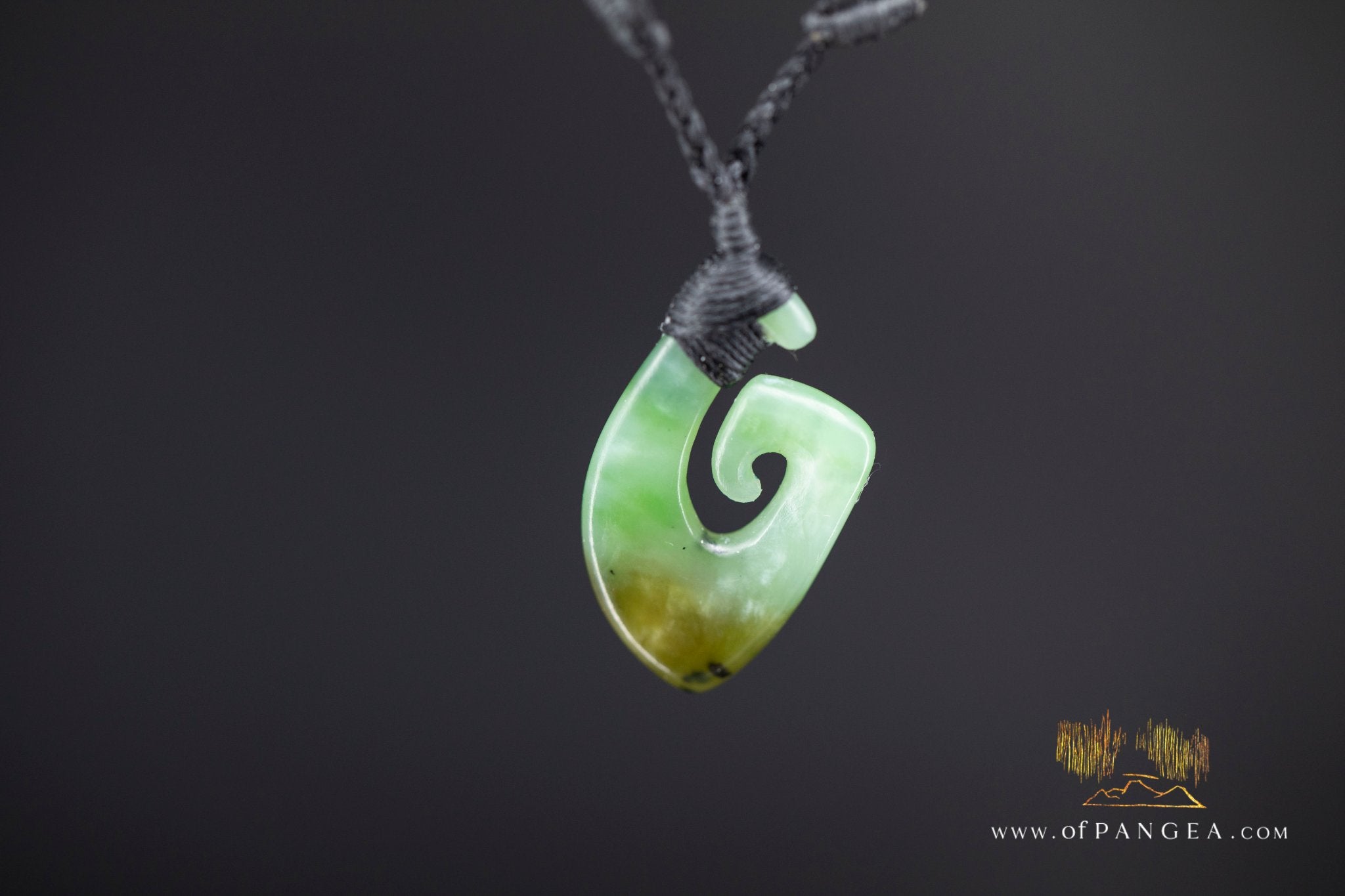 Hei Matau Hook - Siberian Nephrite Jade Necklace
