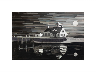 Moonlight Reflections (Wood Island)-Print