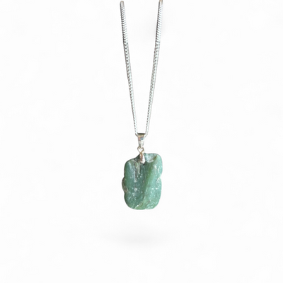 Big Sur California Nephrite Jade Pebble Necklace by Joe Foster