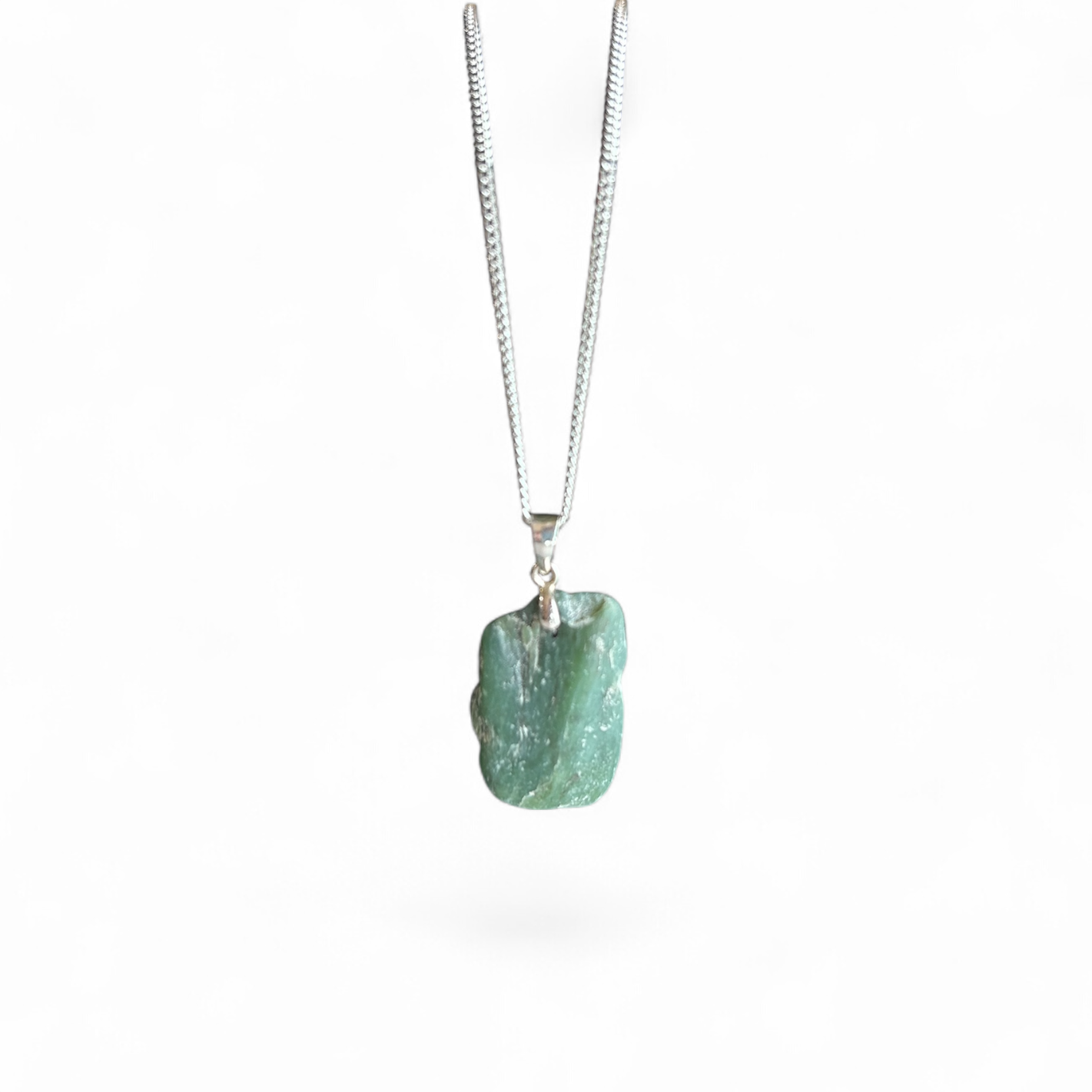 Big Sur California Nephrite Jade Pebble Necklace