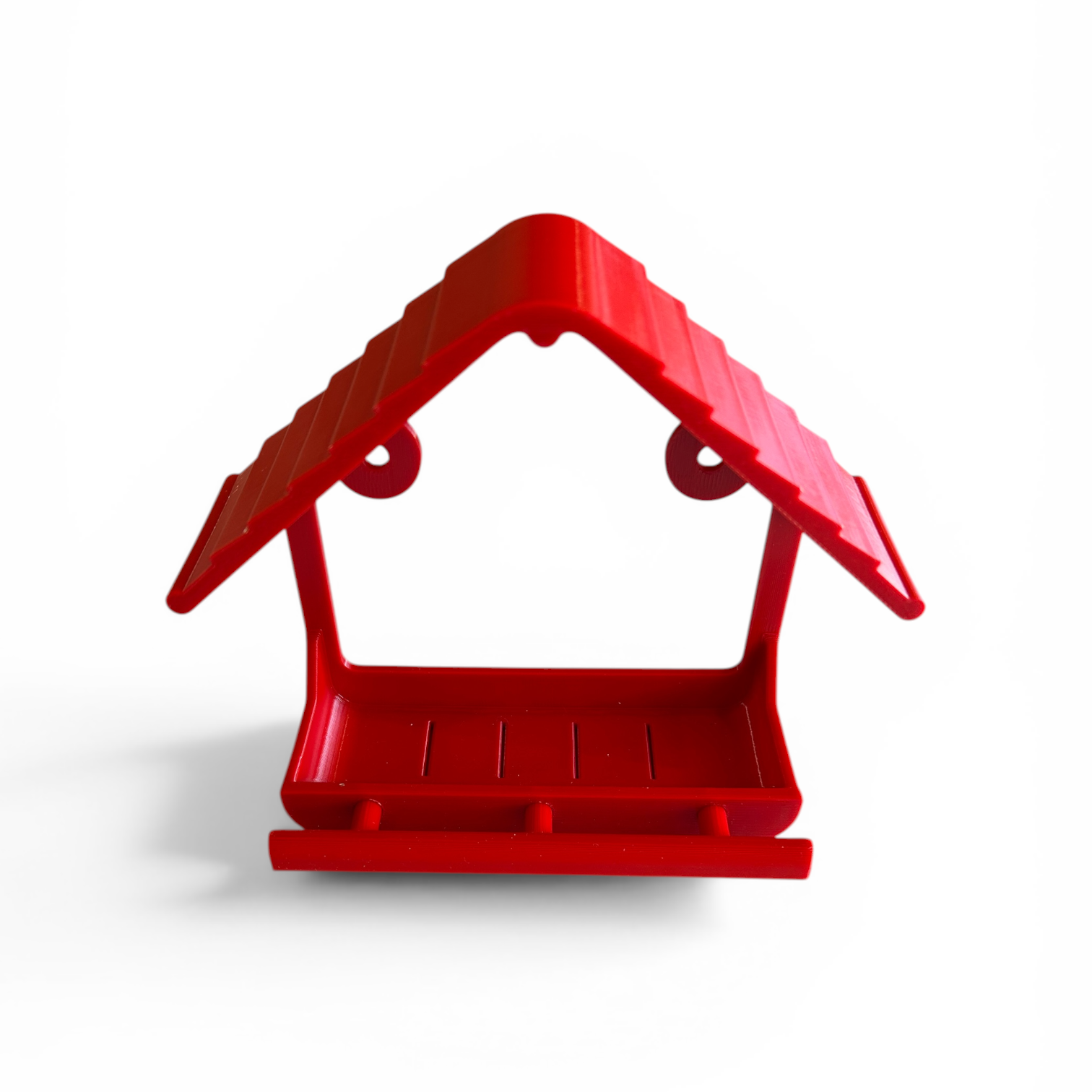 Red Bird House Feeder
