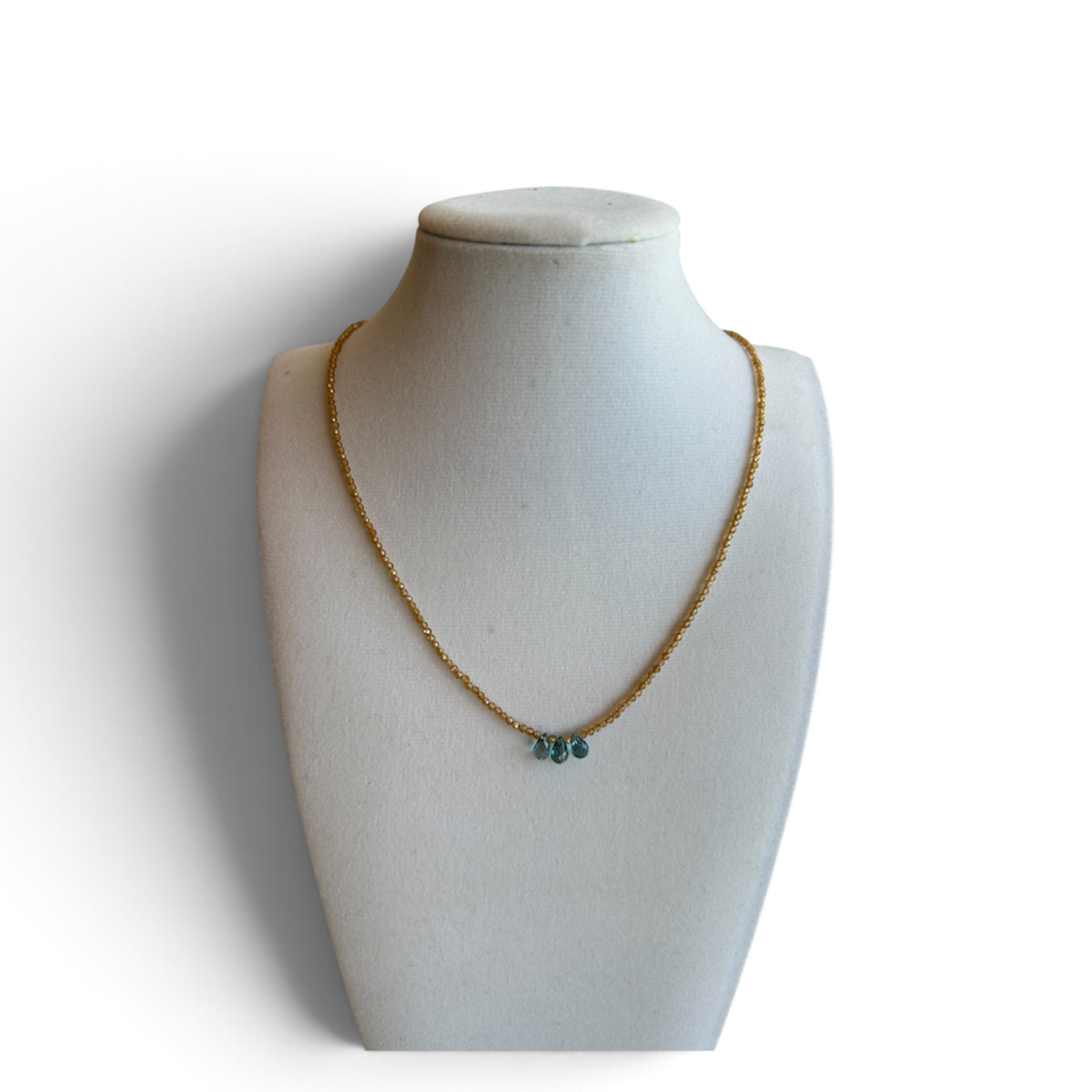 Hessonite Garnet w/ London Blue Brios