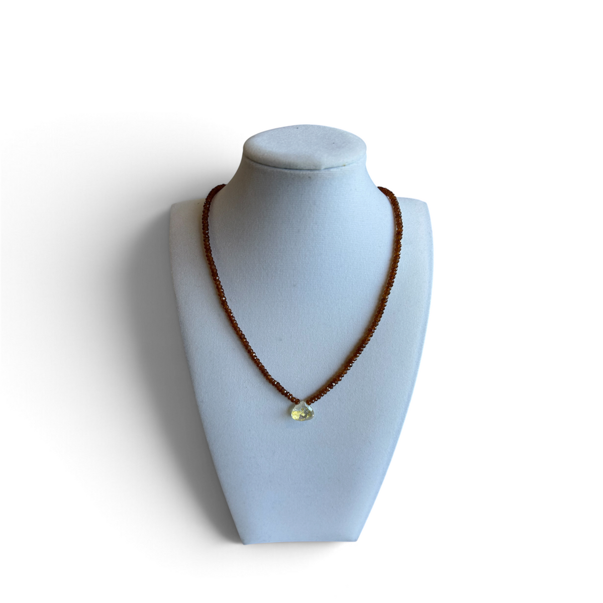 Hessonite Garnet w/ Quartz w/Gold
