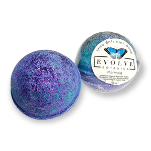 Natural Bath Bomb handmade - Mermaid by Evolve Botanica