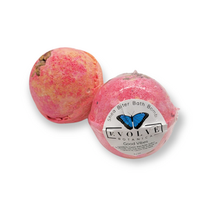 Natural Bath Bomb handmade - Good Vibes - by Evolve Botanica