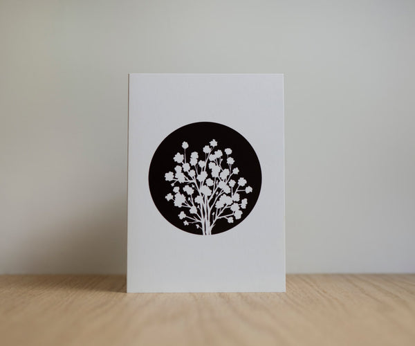 Baby's breath - greeting card Edgecomb Potters