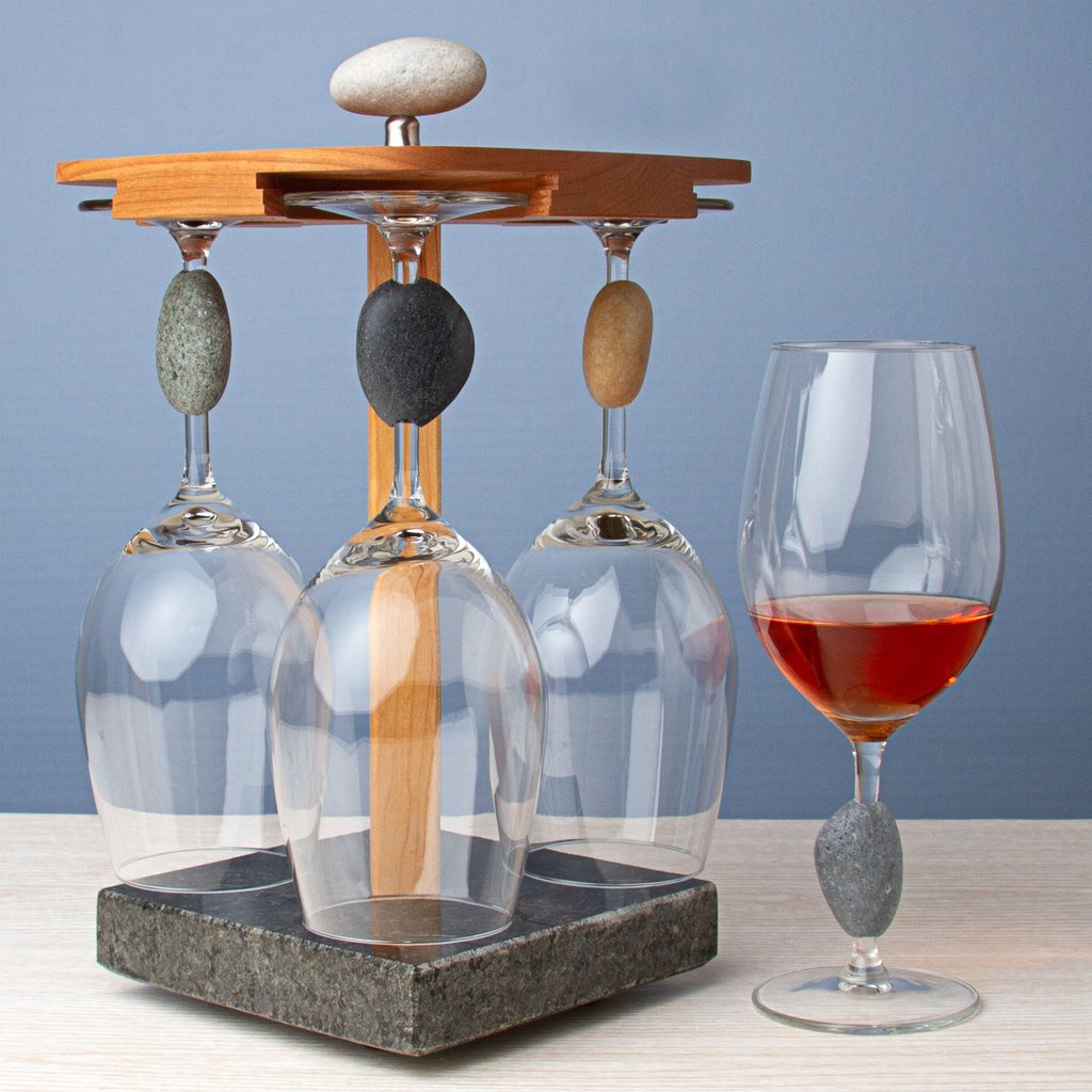 Stone Wine Glass Pirouette - Other Edgecomb Potters