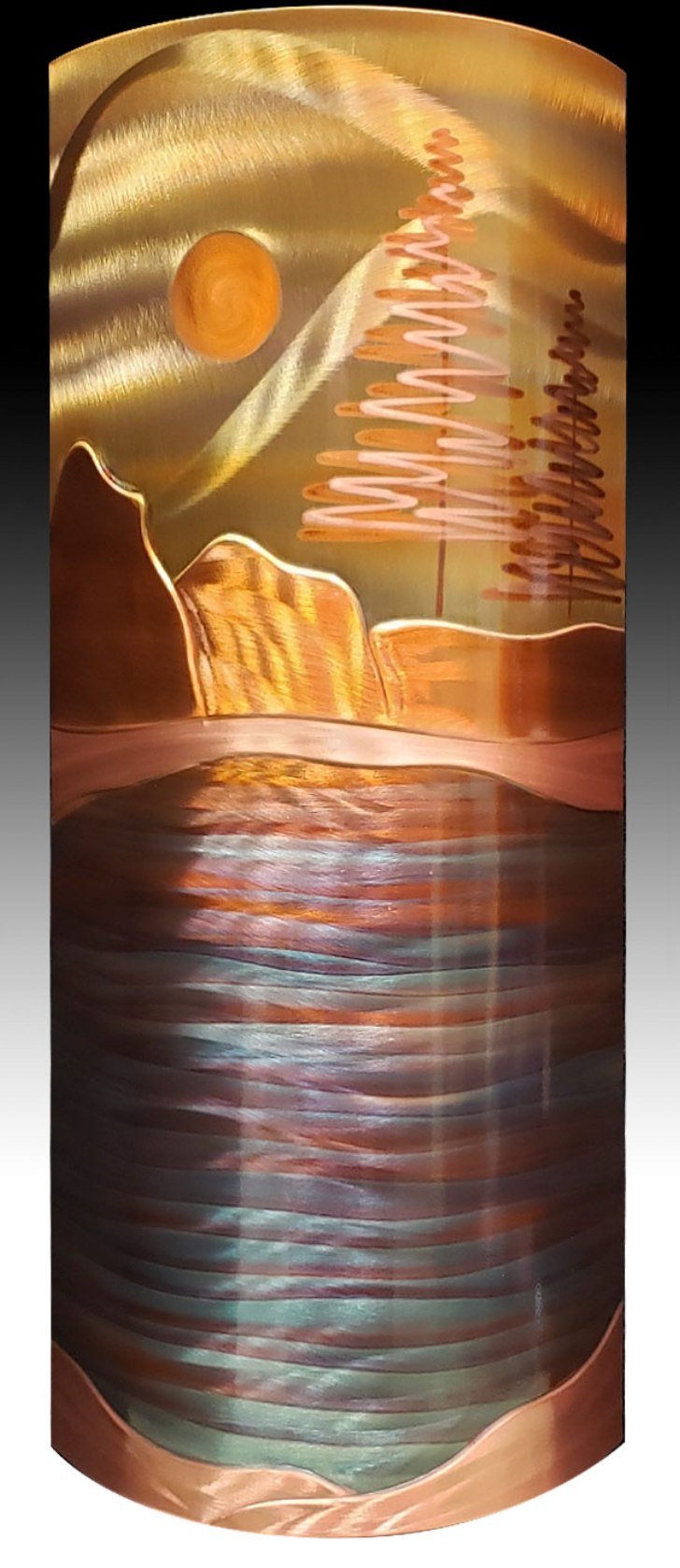 Mountain Lake 8x17 - Wall Art Edgecomb Potters