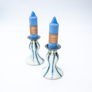 Candlesticks Short, pair - Pottery Edgecomb Potters