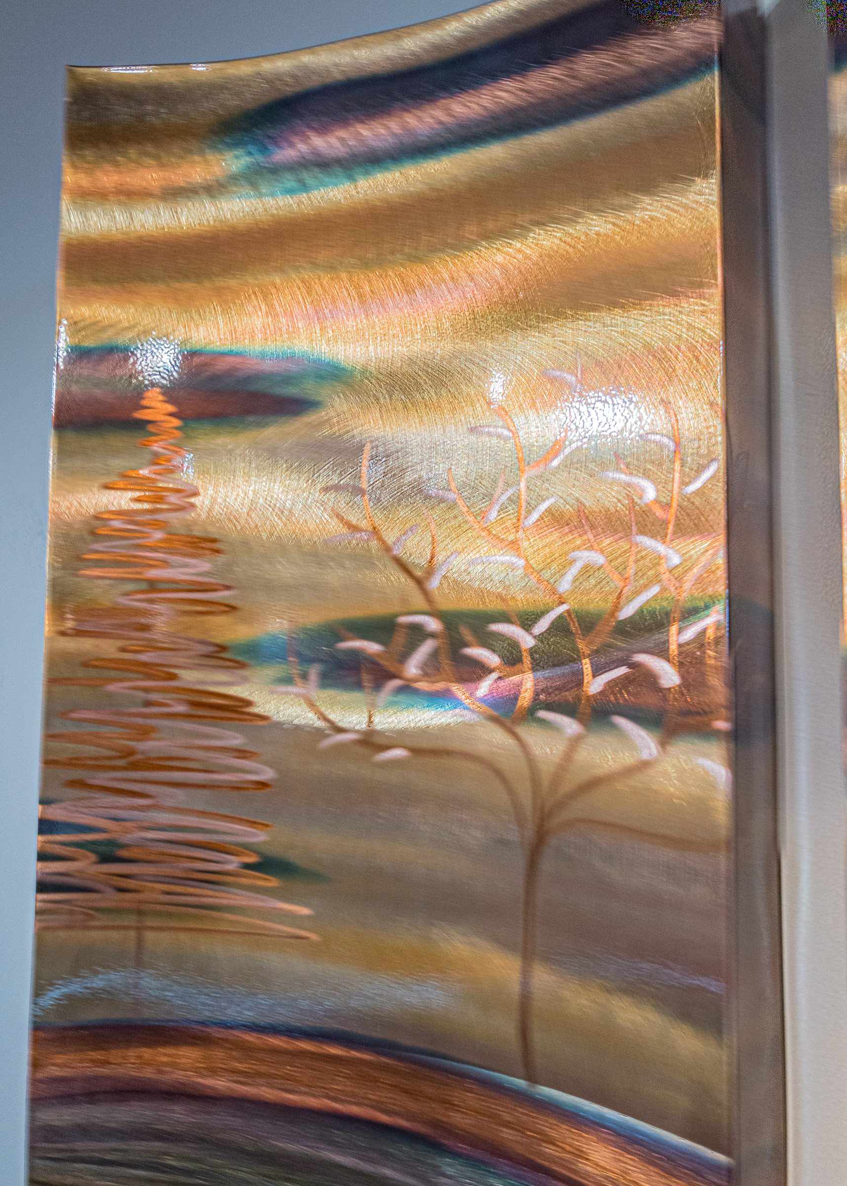 Mixed Trees 26 x 36 Triptych - Edgecomb Potters