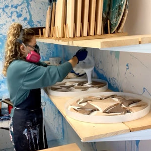 Whale Tail Serving Board - Wood Edgecomb Potters