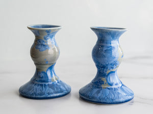 Candlesticks Short, pair - Pottery Edgecomb Potters